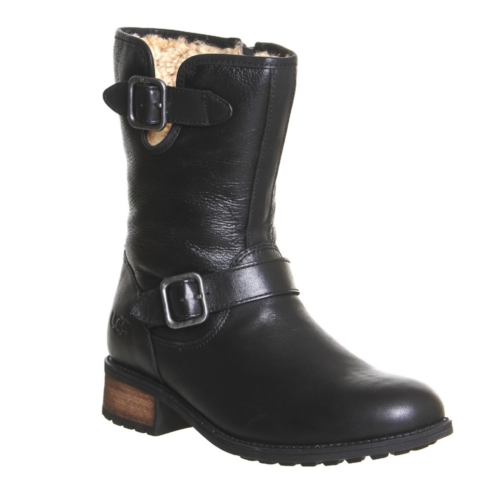 UGG Chaney leather moto water resistant boots
